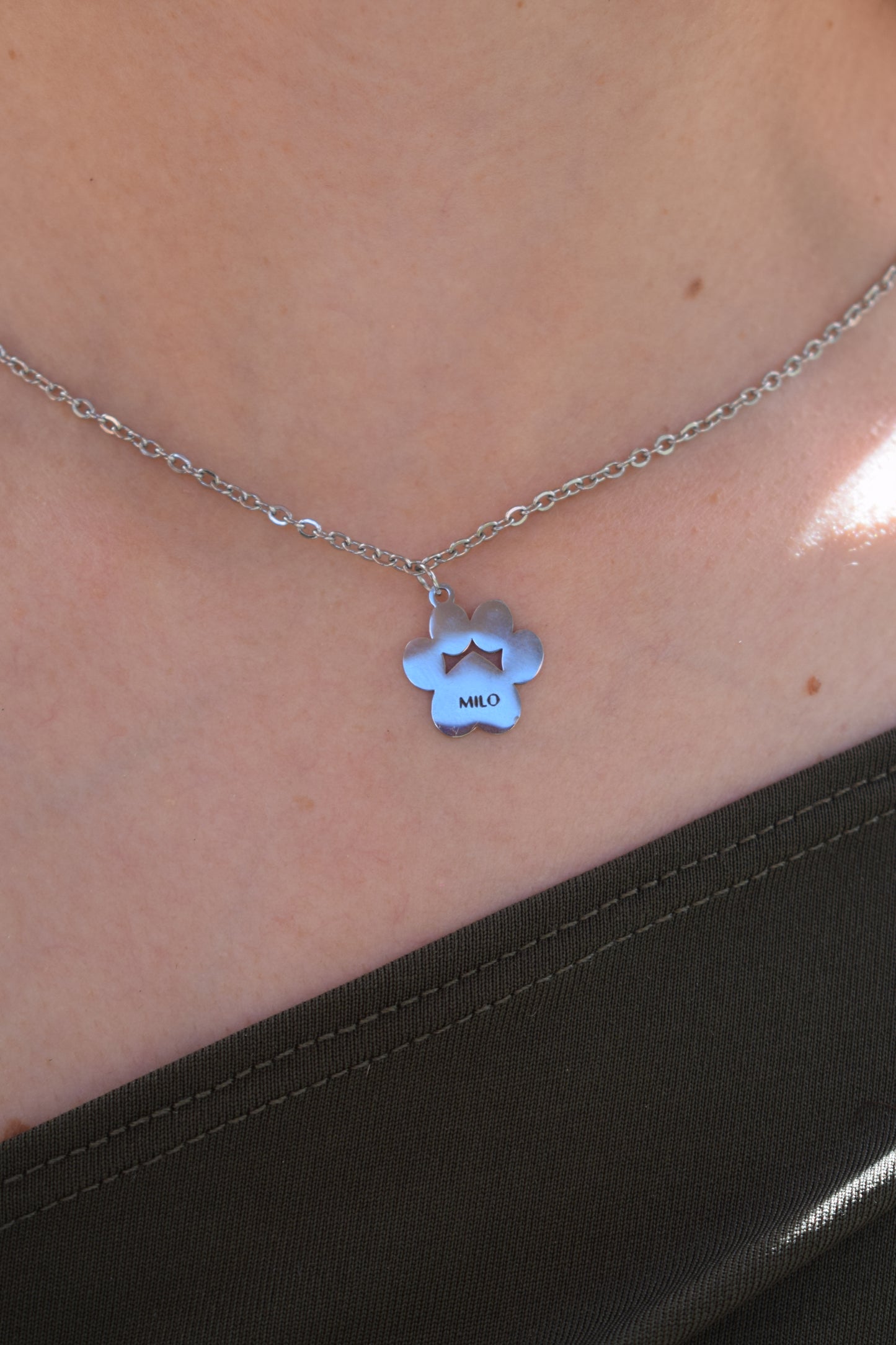 Collar huellita mascota